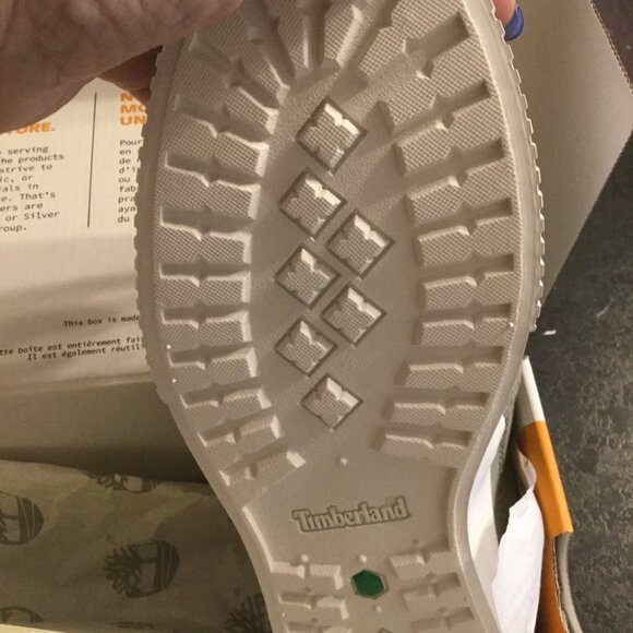 NWT in box Timberland men's size 8 Mylo Bay slip on canvas sneakers light taupe - Picture 6 of 6